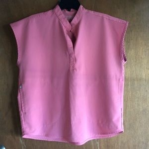 Figs Scrub Top Beat It Pink